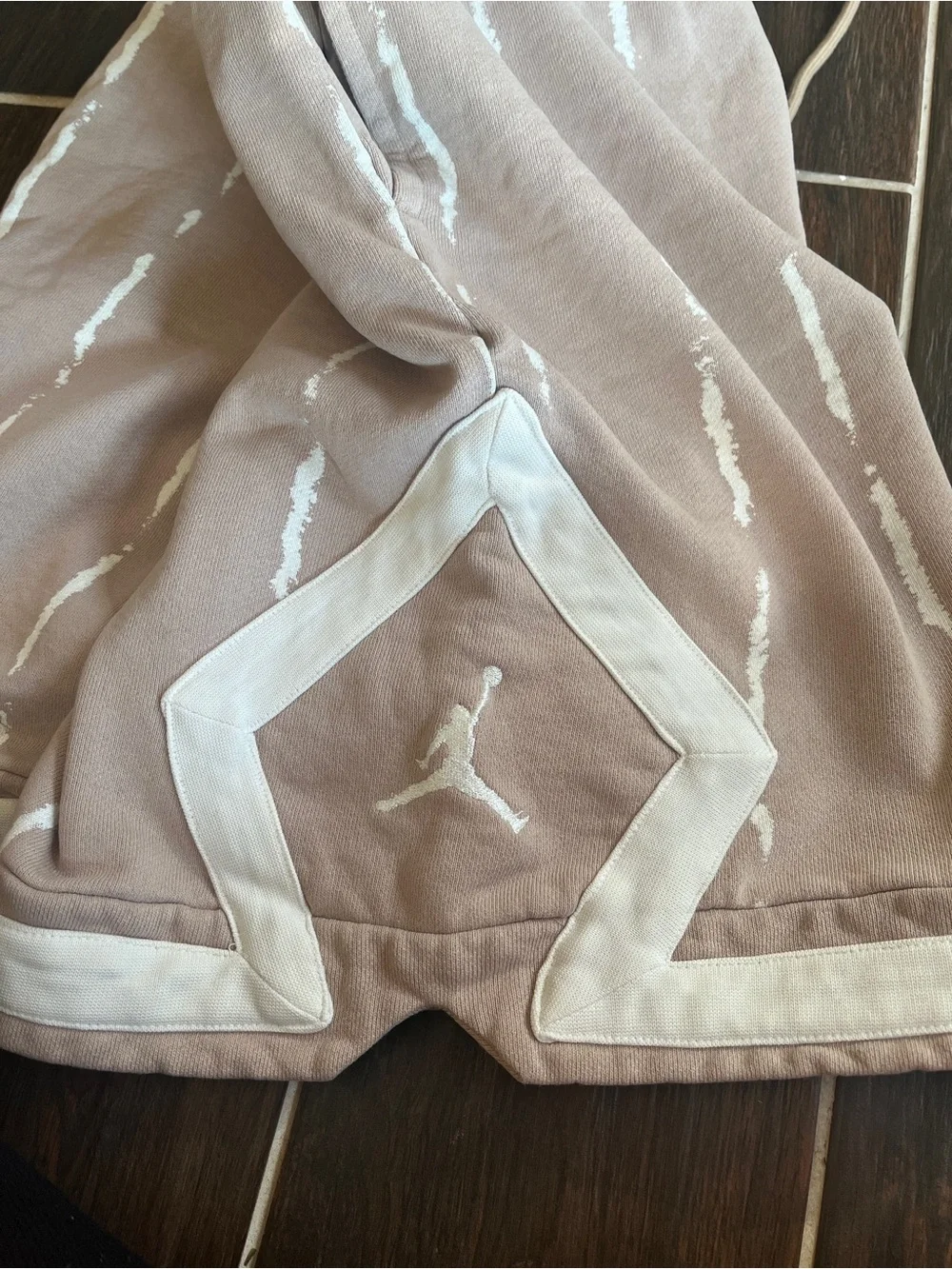 Jordan men’s  Taupe Athletic Shorts with White Trim